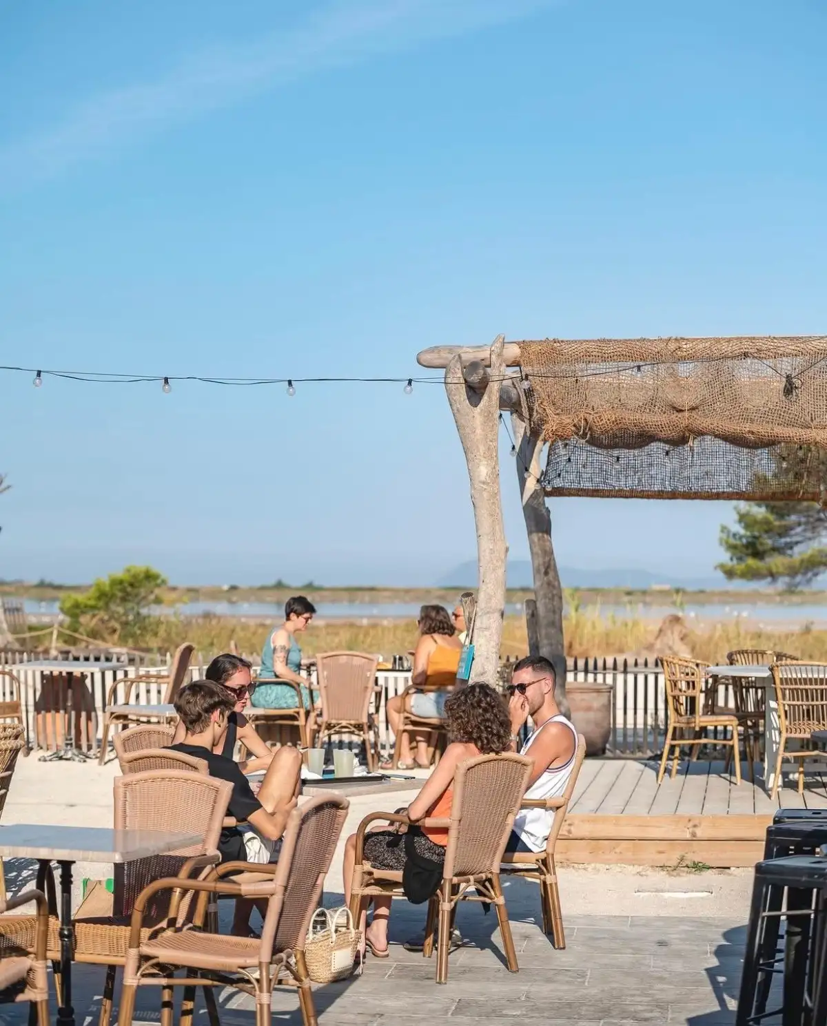 Terrasse Maison David face à la mer sur la Presqu'île de Giens